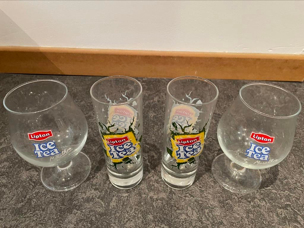 Verres à thé glacé Lipton, Collections, Enlèvement, Comme neuf