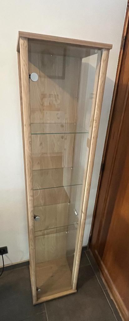 Vitrine en bois, 25 à 50 cm, Comme neuf, Verre, Moins de 50 cm