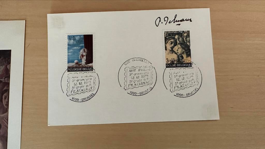 Paul Delvaux, Postzegels en Munten, Ophalen of Verzenden
