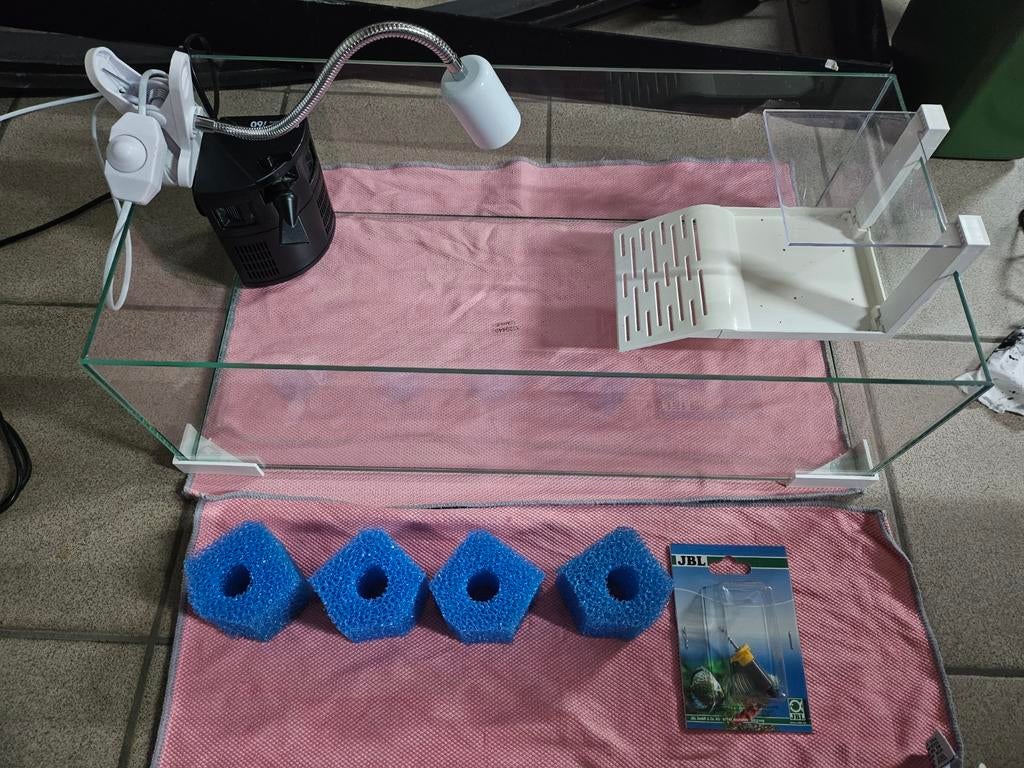 Aquarium set volledig 59x29, Enlèvement, Utilisé, Terrarium ou Paludarium