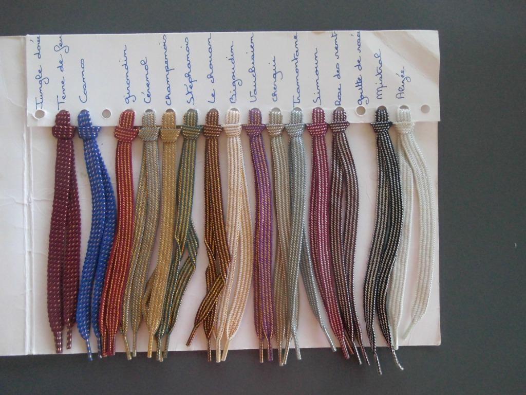 échantillons de beaux Lacets  neuf, Hobby & Loisirs créatifs, Enlèvement ou Envoi, Neuf, Tirette ou Fermeture