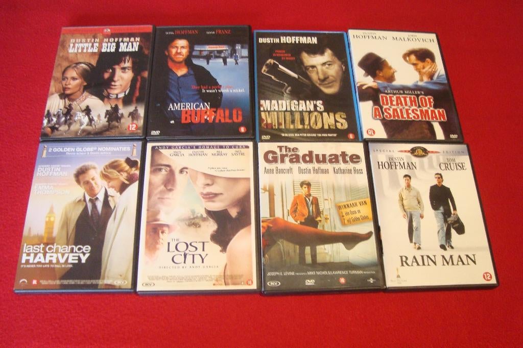 12 dvd's met dustin hoffman, Ophalen of Verzenden