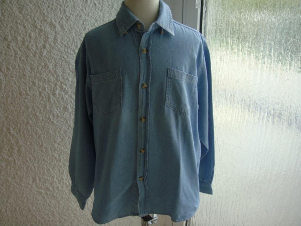 Chemise jeans bleu clair.Marque "Goodies"11/12ans, Garçon, Goodies"., Enlèvement ou Envoi, Chemise ou À manches longues