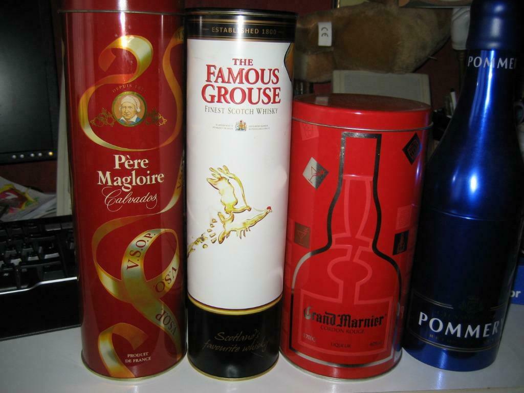 Nog 2 flessenkokers in metaal whiskey en calvados, Verzamelen, Ophalen of Verzenden, Nieuw, Overige typen