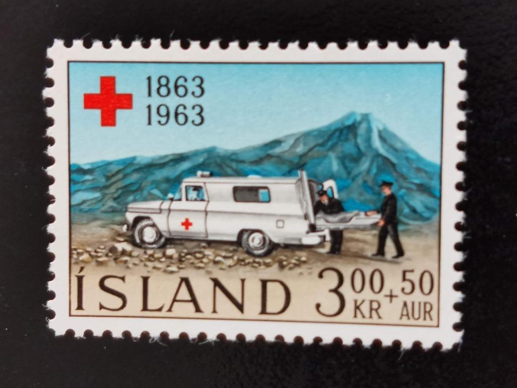 Ijsland 1963 - Internationale Rode Kruis toeslagzegel **, Ophalen of Verzenden, IJsland, Postfris