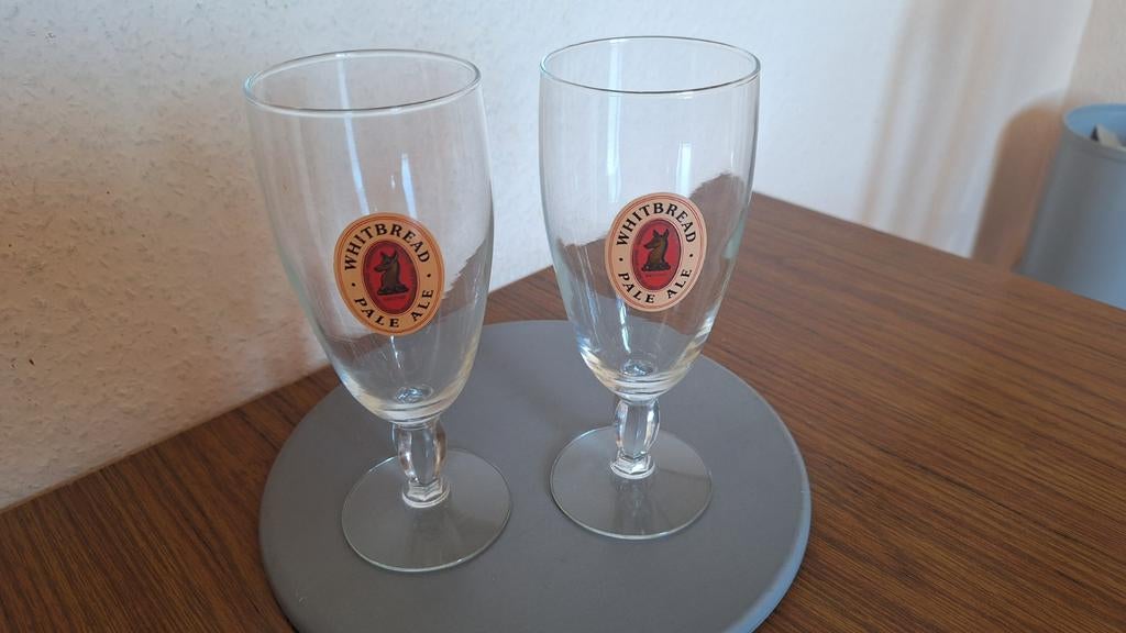 Set van 2 Whitebread Pale Ale glazen., Ophalen of Verzenden, Zo goed als nieuw, Bierglas