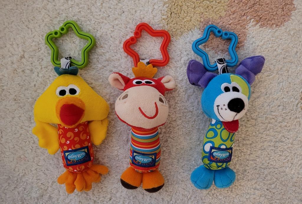 Playgro Hangspeeltje My First Tinkle Trio - 3 stuks, Ophalen, Zo goed als nieuw, Met geluid