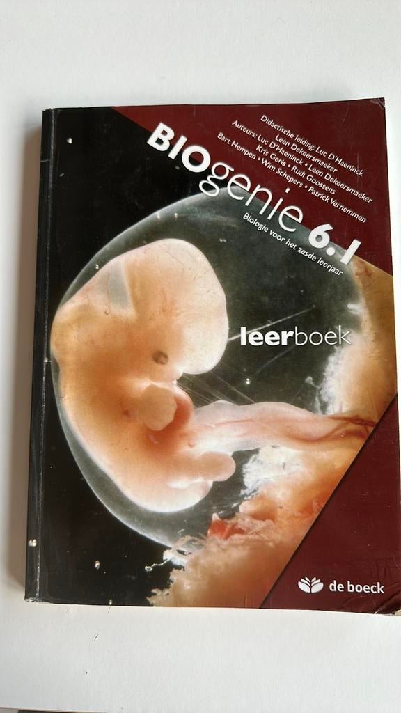 Biogenie 6.1, Boeken, ASO, Leen Dekeersmaeker; Luc D'haeninck, Biologie, Ophalen