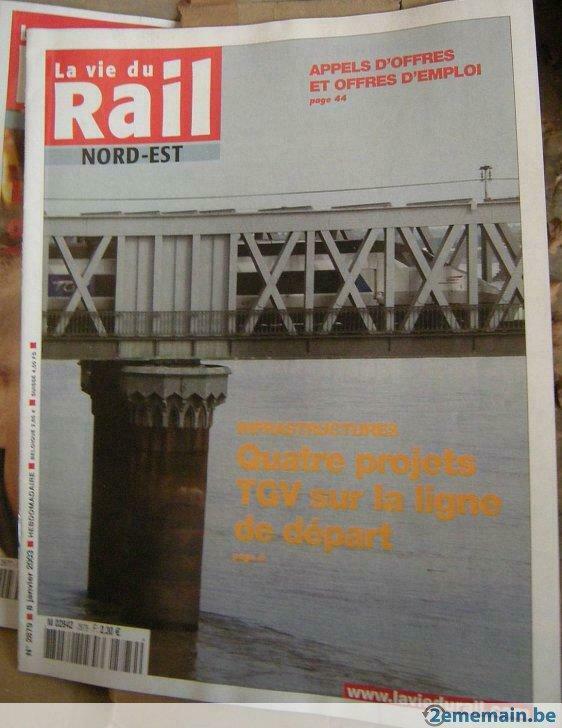 Lot 2170 „LA VIE DU RAIL” tijdschriften uit 1950 tot 2012, Boeken, Ophalen, Gelezen, Overige typen