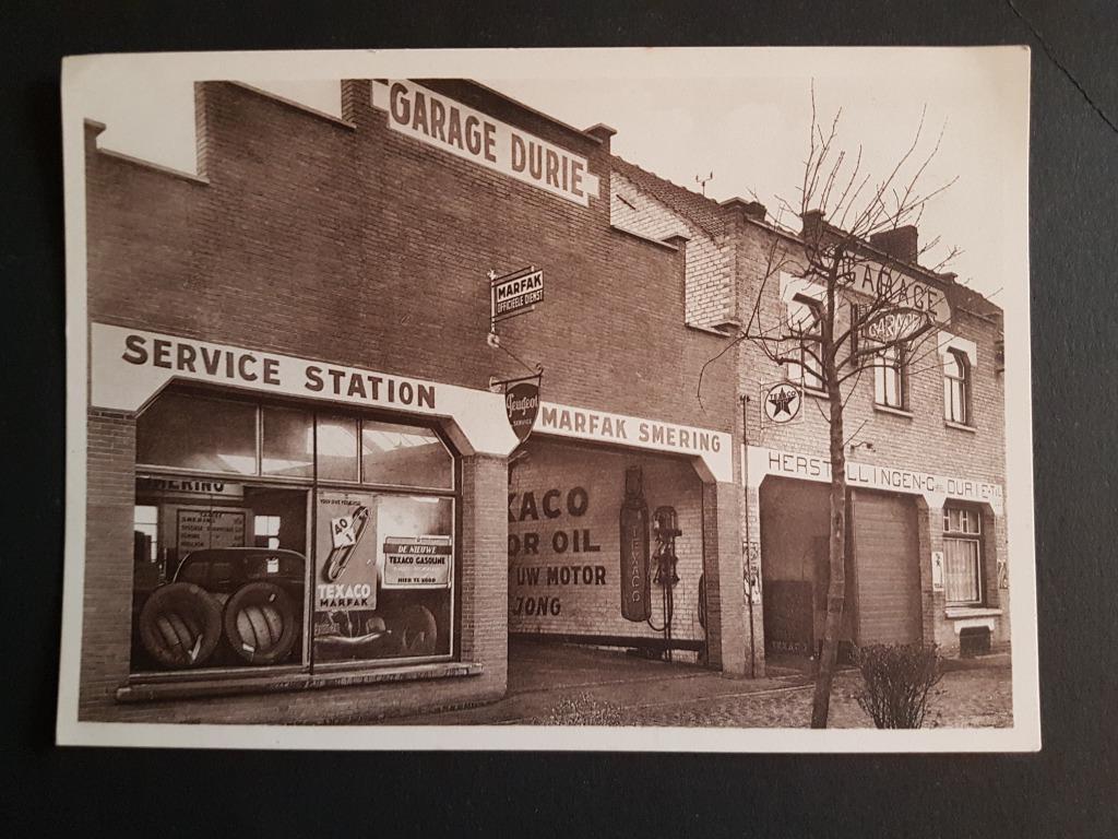 Texaco Garage Cyriel Durie Diksmuide Peugeot Studebaker, Ophalen of Verzenden, 1940 tot 1960, Ongelopen, West-Vlaanderen