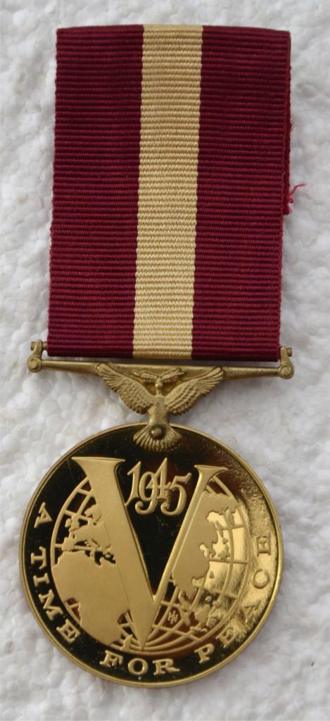 Medaille, Britse Restoration of Peace medal WOII, 1940-1945, Enlèvement ou Envoi, Armée de terre, Ruban, Médaille ou Ailes