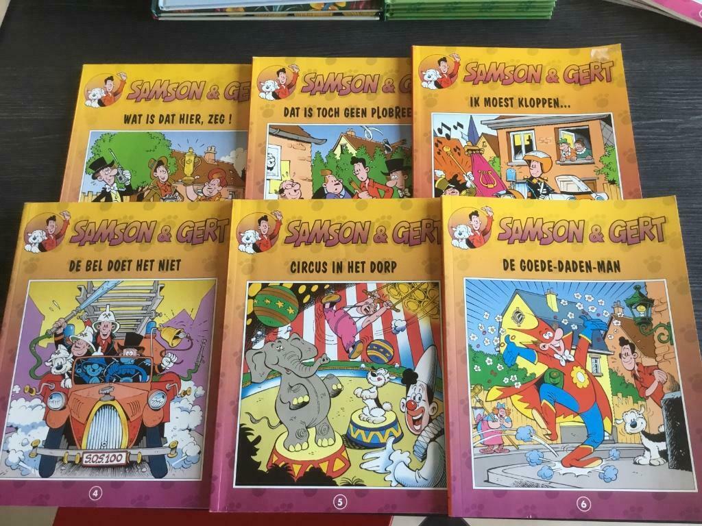 Pakket van 11 Samson en Gert strips, Plusieurs BD, Enlèvement ou Envoi, Utilisé