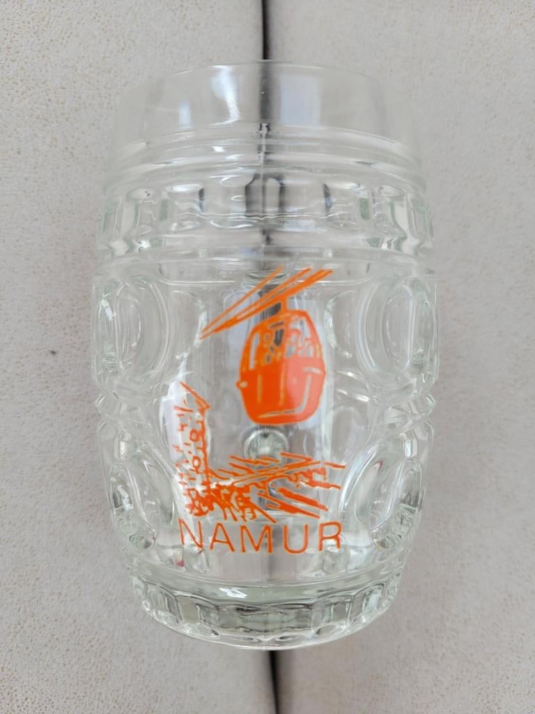 Ancienne chope representant l'ancien téléphérique de Namur, Collections, Enlèvement ou Envoi, Comme neuf