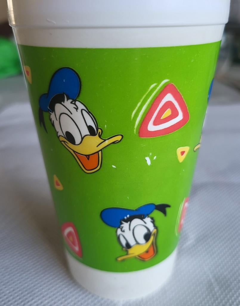 Disney vintage drinkbeker Donald Duck, Verzamelen, Ophalen of Verzenden, Zo goed als nieuw