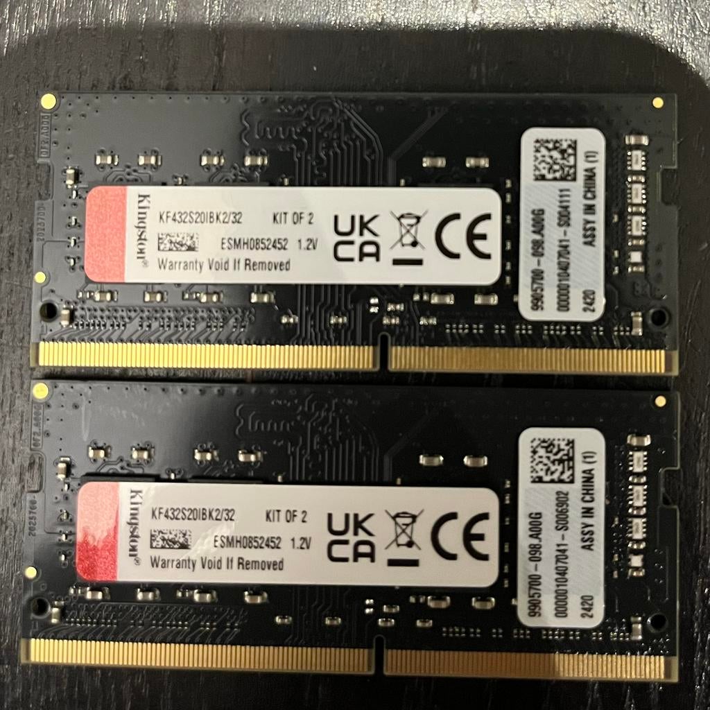 Mémoire vive DDR4 Kingston Fury 32 Go (2 x 16 Go) - 3200 MHz, Enlèvement ou Envoi, Comme neuf, DDR4, 16 GB