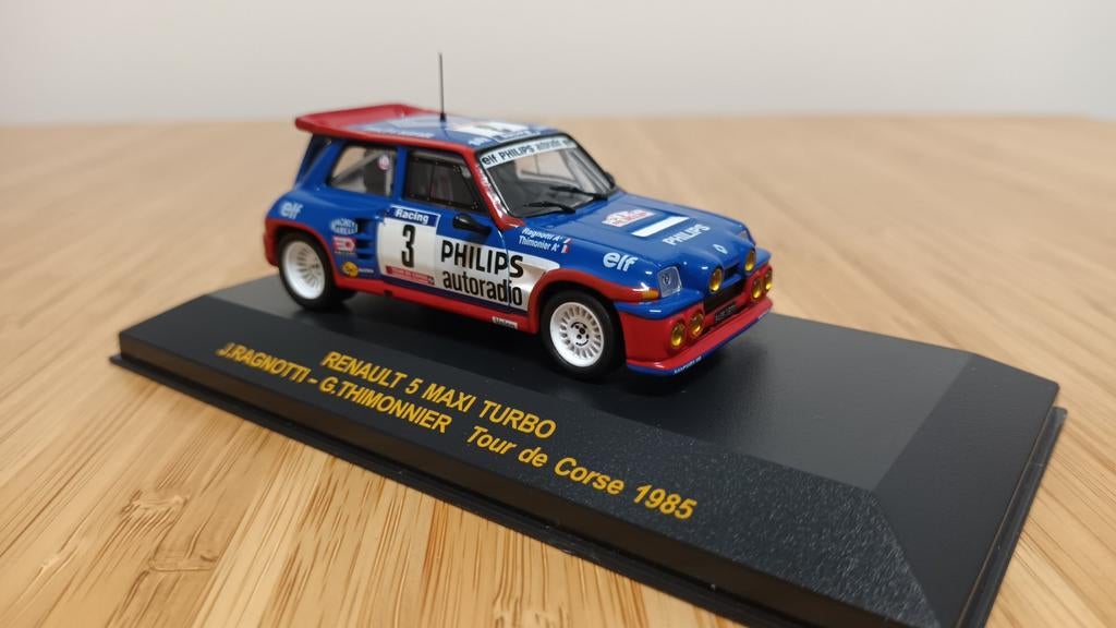 Renault 5 Maxi Turbo #3 (Ragnotti) Winner Tour de Corse 1985, Hobby en Vrije tijd, Ophalen of Verzenden, Zo goed als nieuw, Auto
