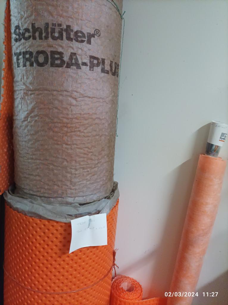 NATTE TROBA PLUS DE SCHLUTER, Enlèvement, Neuf, 10 à 15 m², Isolation de sol