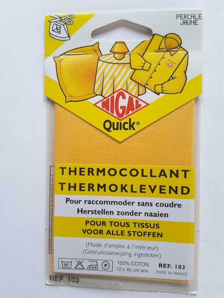 tissu coton thermocollant pour réparer accro - 12 x 45 cm, Hobby & Loisirs créatifs, Couture & Fournitures, Neuf, Enlèvement ou Envoi