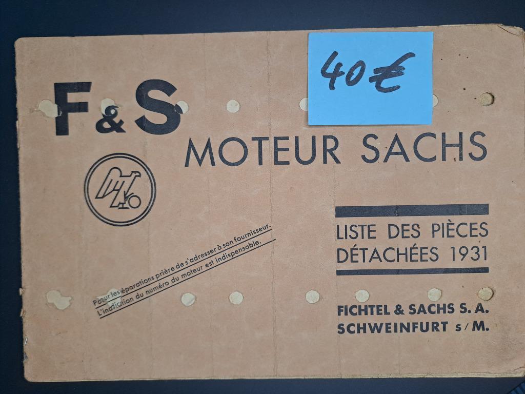 manuel pièces détachées Sachs 74cc, Motos, Modes d'emploi & Notices d'utilisation, Envoi, Autres marques