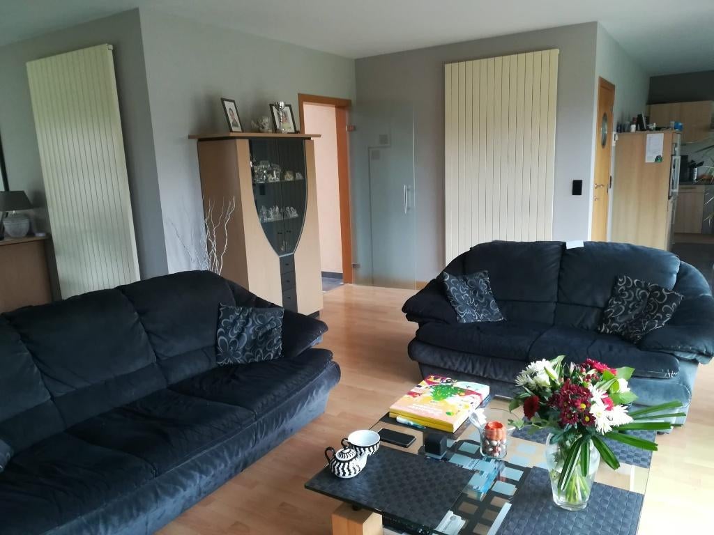 Gratis 2 zit en 3 zit zwart, Huis en Inrichting, Zetels | Zetels, Ophalen, 250 tot 300 cm, Gebruikt, Gewoon