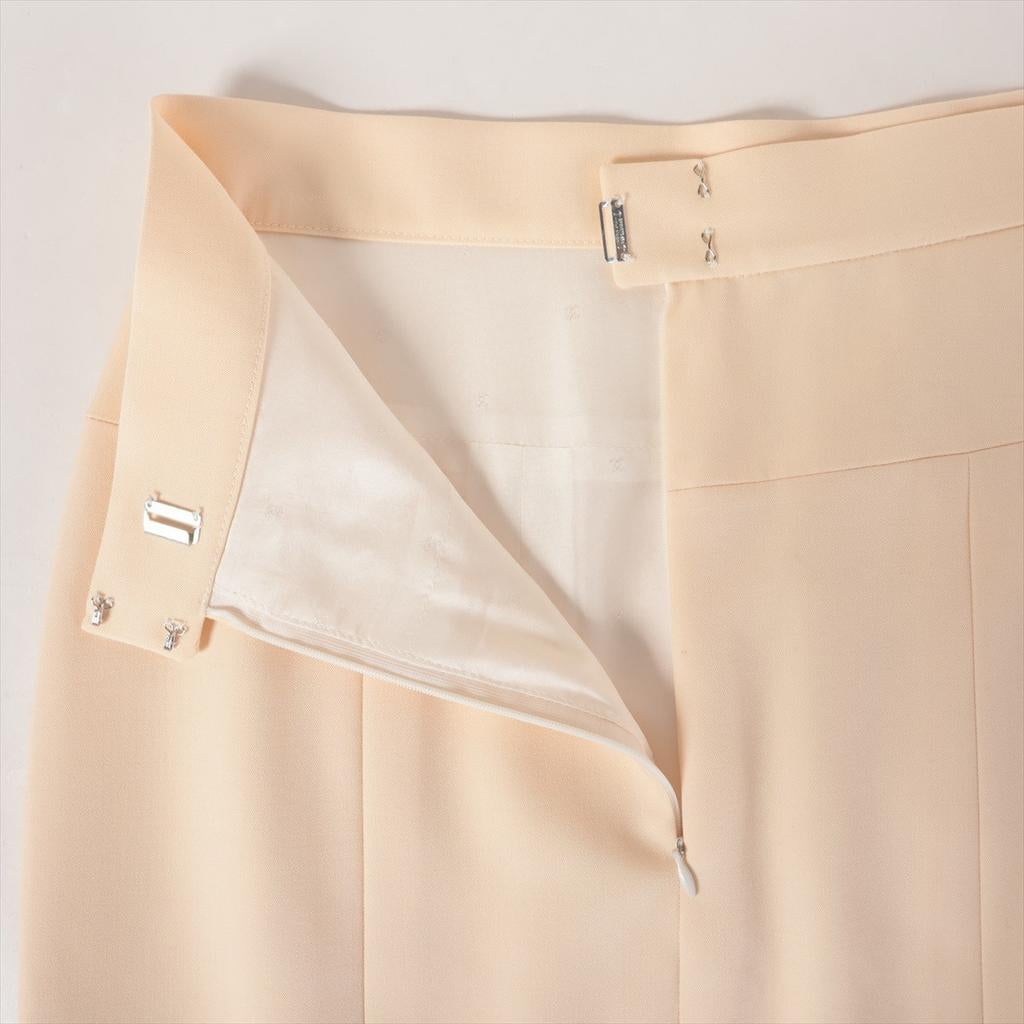Jupe Chanel taille 36, Porté, Sous le genou, Taille 36 (S), Beige