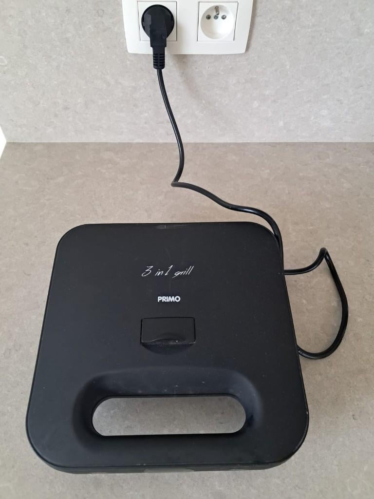 croque toestel machine wafel grill combo, Ophalen of Verzenden, Uitneembare platen, Gebruikt