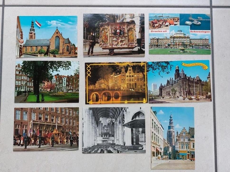 9 niet gebruikte postkaarten van Nederland, Collections, Cartes postales | Pays-Bas, Enlèvement ou Envoi