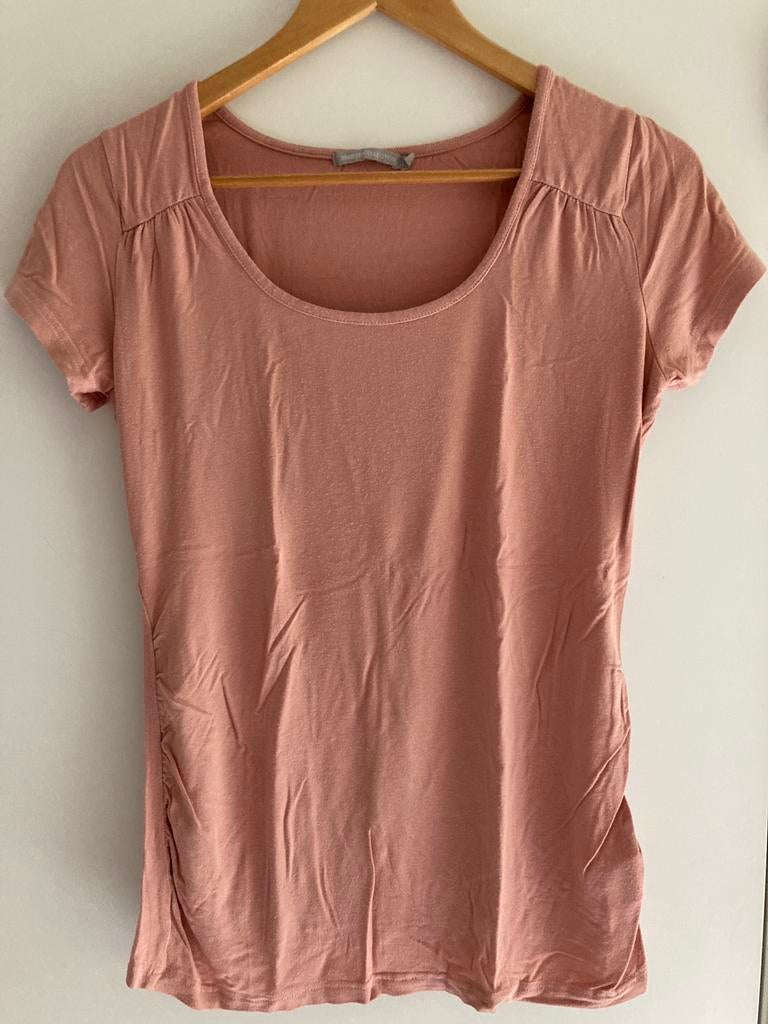 Zwangerschaps T-shirt poederroze maat 38, 3 suisses, Roze, Gedragen, Shirt of Top