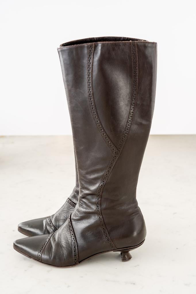 Laarzen, merk Daniele Tucci, maat 36, als nieuw, Kleding | Dames, Schoenen, Hoge laarzen, Bruin, Verzenden, Daniele Tucci
