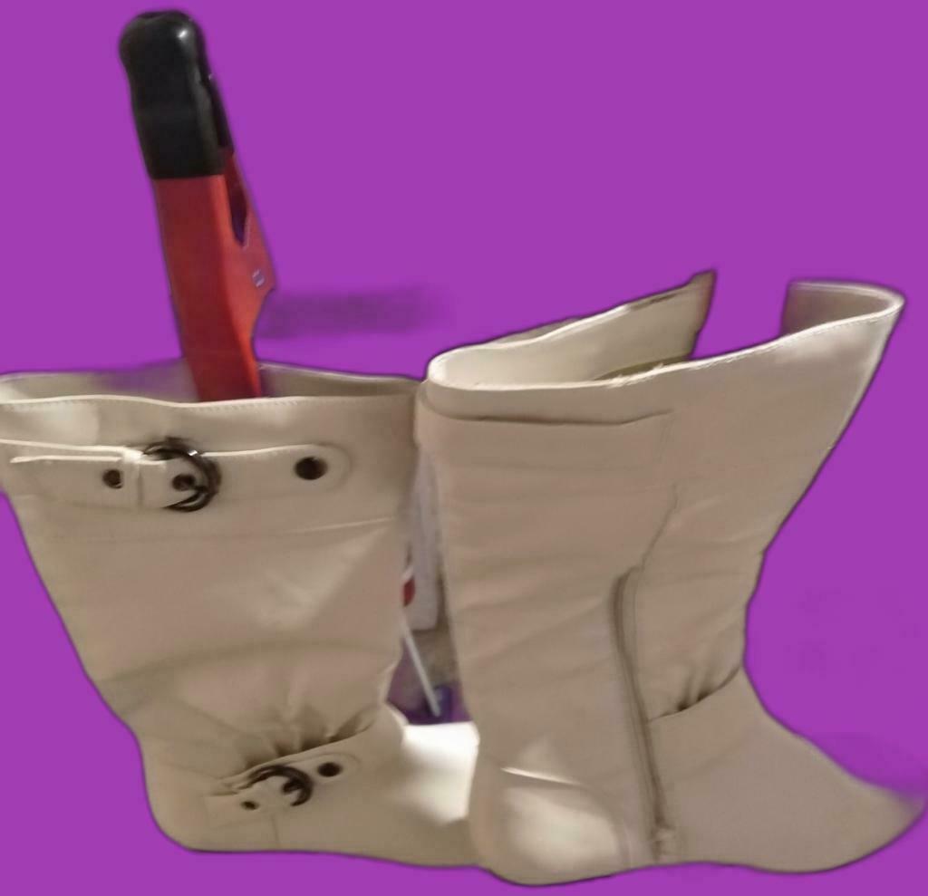 Dameslaarzen maat 38, Kleding | Dames, Schoenen, Hoge laarzen, Wit, Nieuw, Ophalen of Verzenden