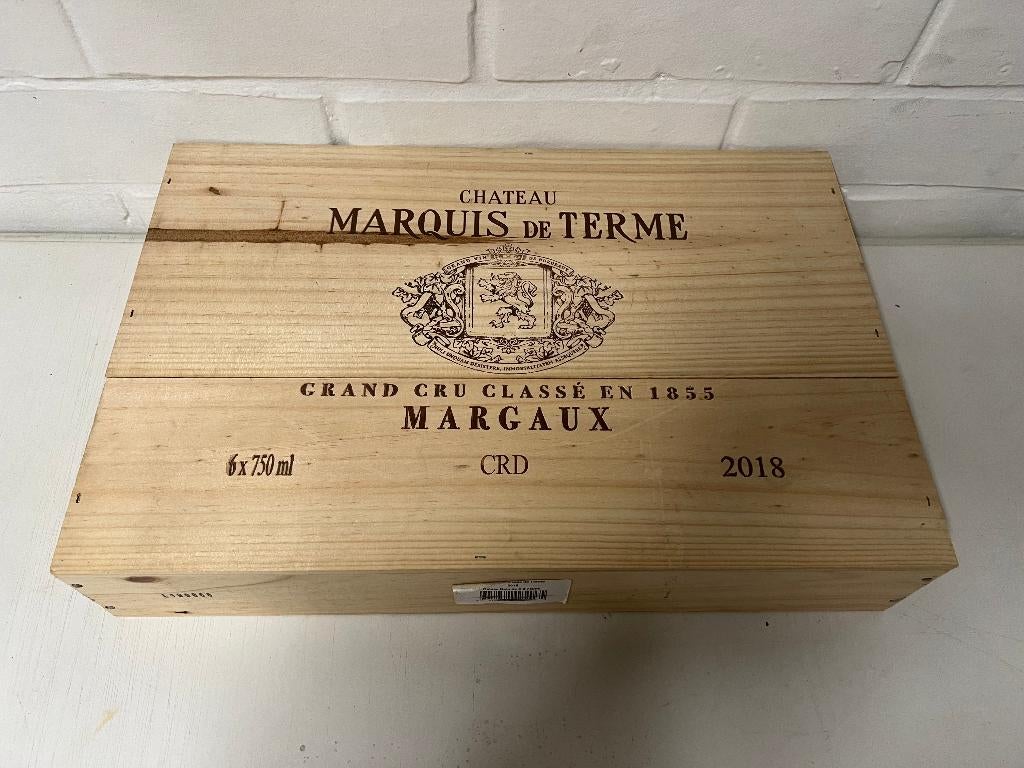 Château Marquis de Terme 2018 4ème cru classe - 6btl, Neuf, Pleine, Enlèvement, Vin rouge