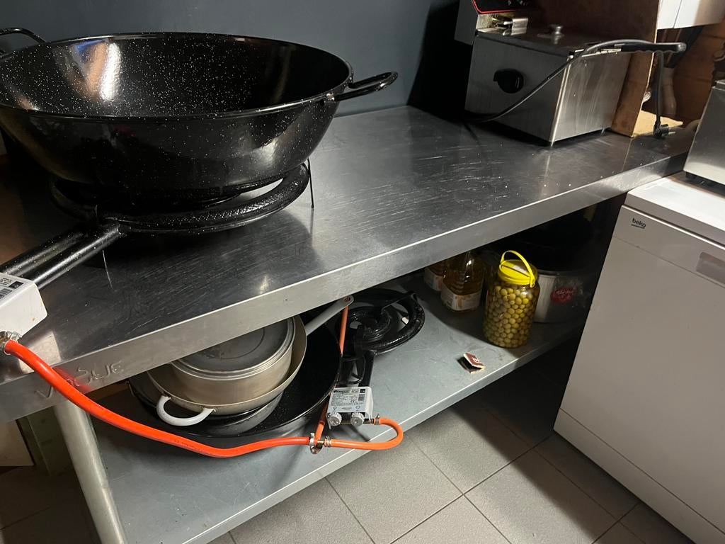 Inox werktafel, Tuin en Terras, Ophalen, Zo goed als nieuw