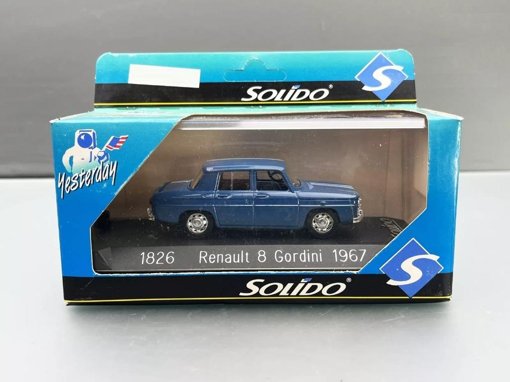 1:43 Solido 1826 Renault 8 Gordini 1967 blauw, Ophalen of Verzenden, Zo goed als nieuw, Auto, Solido