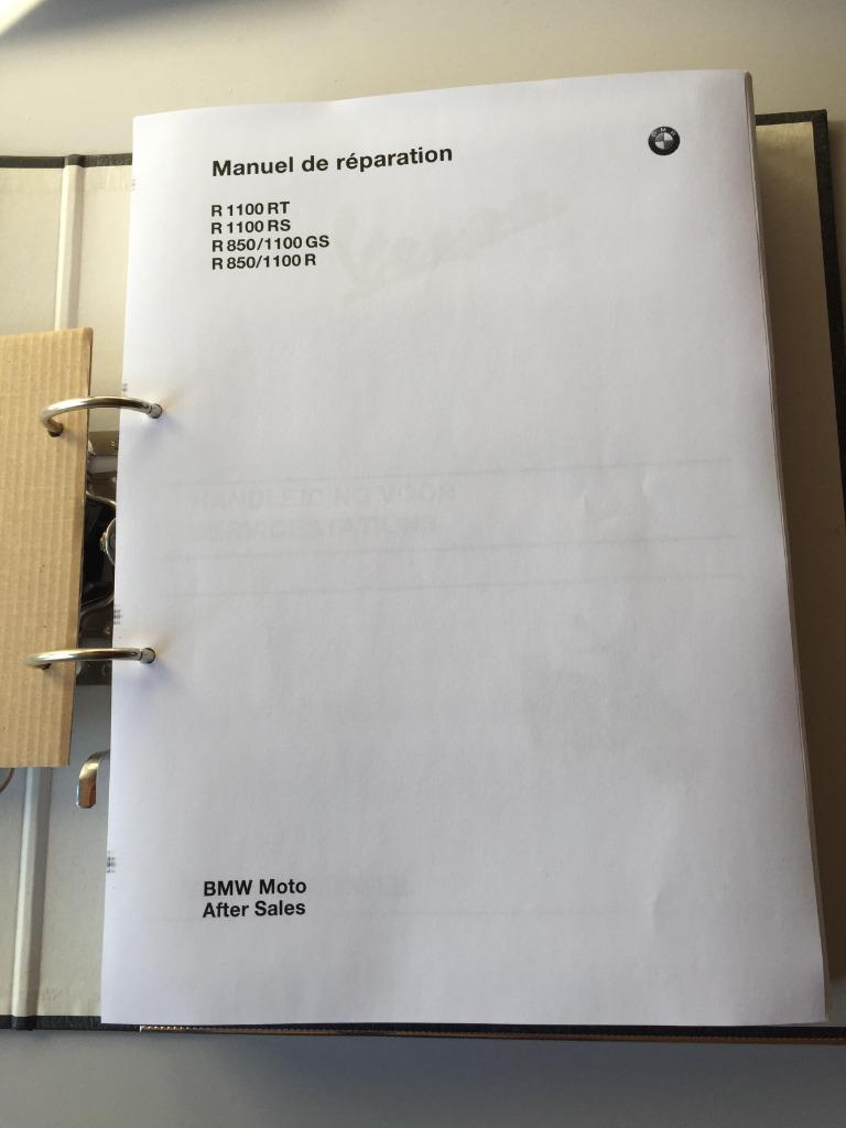 BMW manuel d’atelier pour r1100rt r1100rs r1100gs r850r, Motos, Enlèvement ou Envoi, BMW