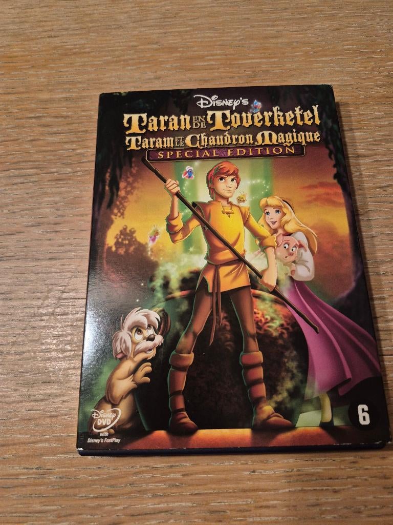 Dvd Taran en de Toverketel (Disney) nummer 28, Tekenfilm, Amerikaans, Ophalen of Verzenden, Zo goed als nieuw