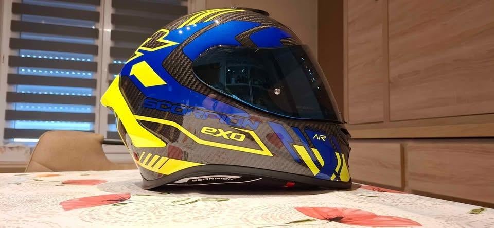 Motorhelm scorpion exo-r1 evo air carbon, Autres marques, Seconde main, XL, Casque intégral