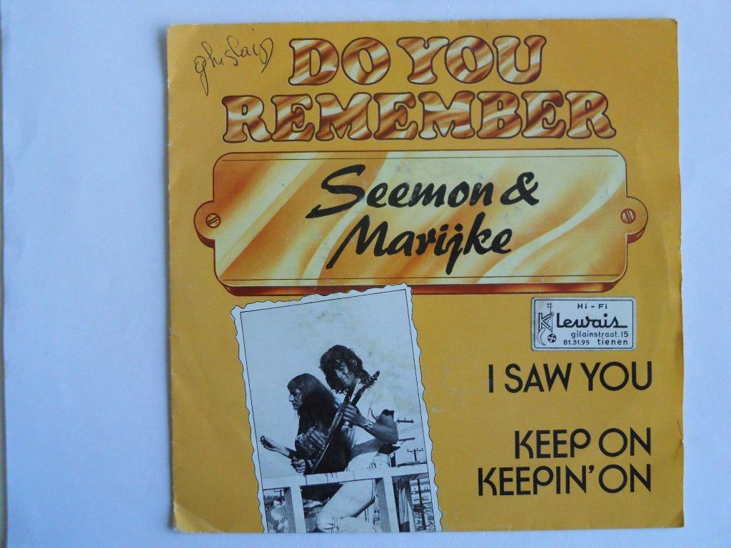 Seemon & Marijke : I saw you & Keep on keepin' on, CD & DVD, Vinyles Singles, Enlèvement ou Envoi, Comme neuf, Religion et Gospel