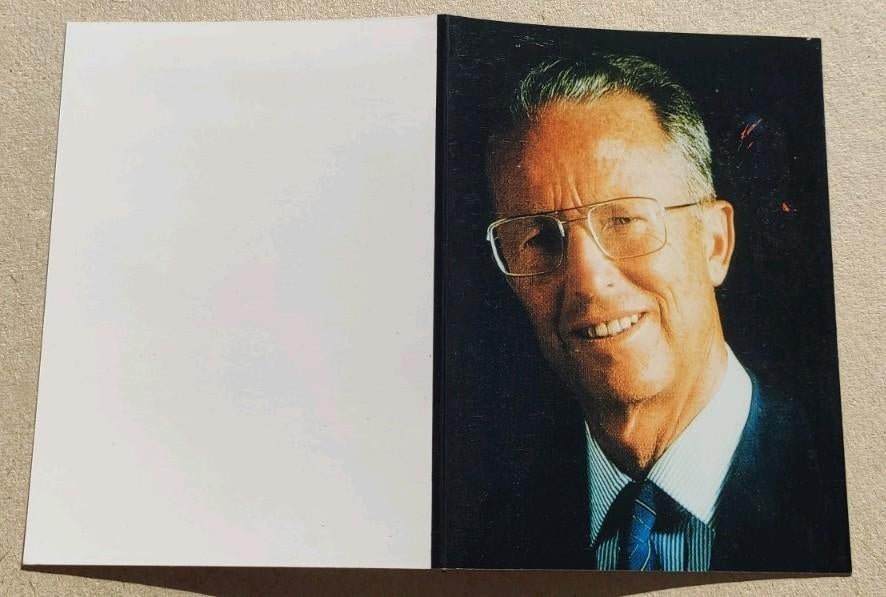 Roi Baudouin l Carte de deuil 1993, Collections, Enlèvement ou Envoi, Carte de condoléances