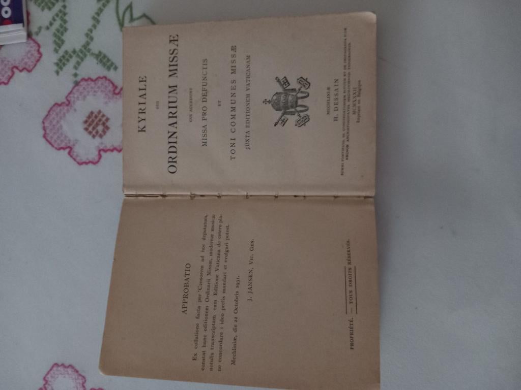Livre ancien -1931, de chants religieux, Livres, Enlèvement ou Envoi, Comme neuf