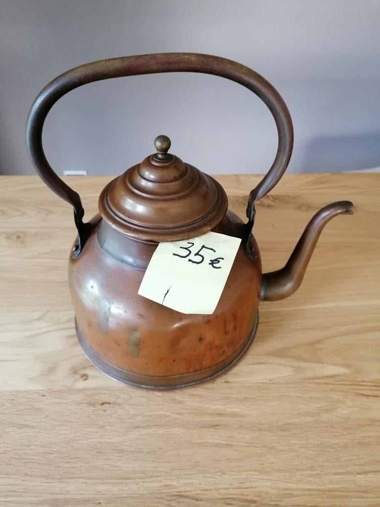 Oude koperen waterketel. Prijs:35€, Ophalen
