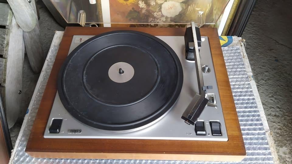 Phillips platendraaier, Audio, Tv en Foto, Platenspelers, Ophalen, Niet werkend, Platenspeler, Philips