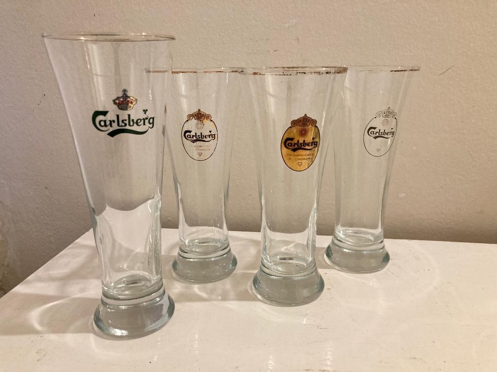 Carlsberg glazen, Ophalen, Gebruikt, Bierglas