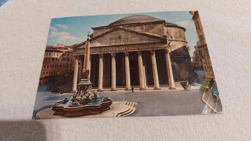 Postkaart : Roma / Il Pantheon, Envoi, Non affranchie, Italie