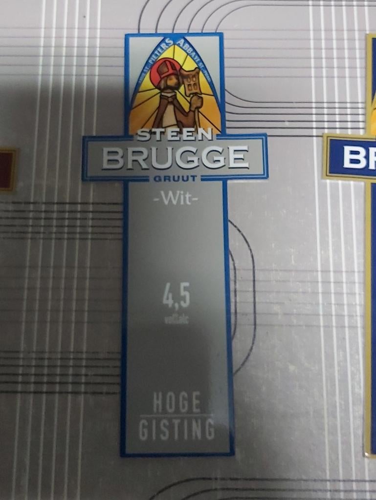 Steenbrugge opzet tap reclame wit, Ophalen of Verzenden