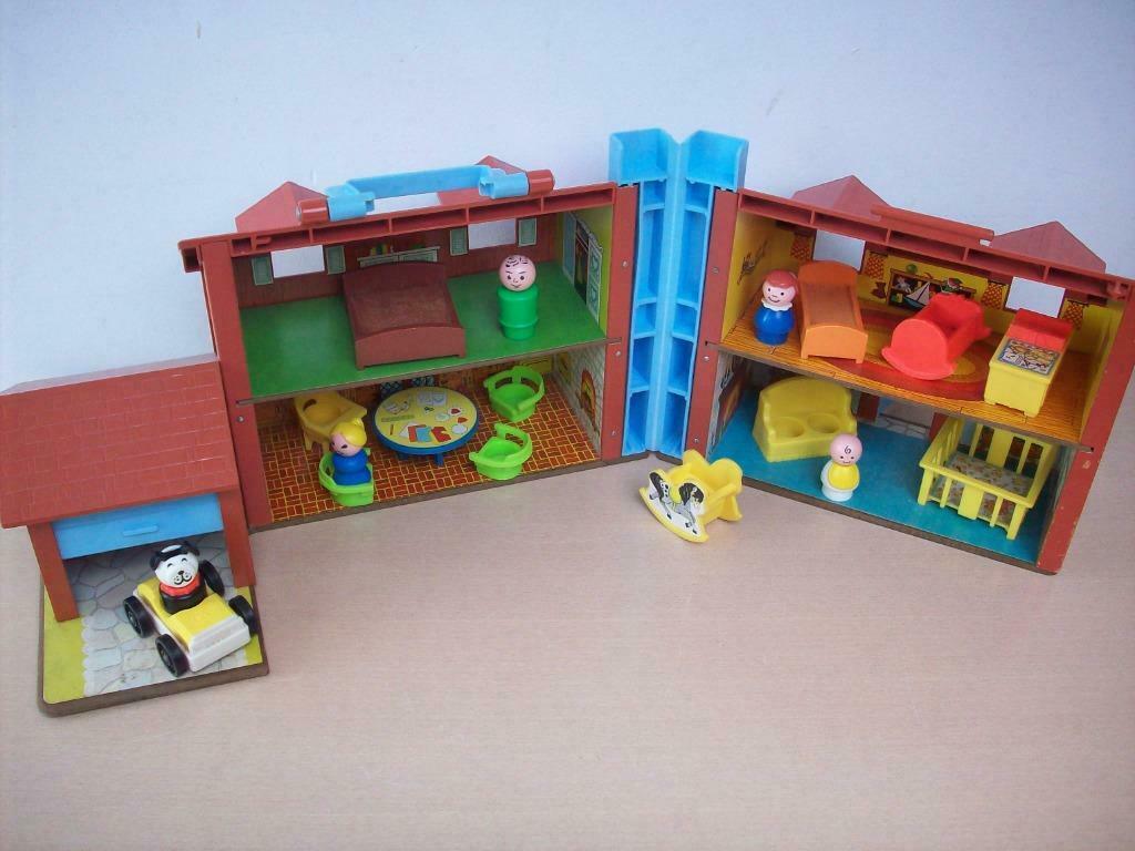 Fisher Price "Play Family House" 1969 Nieuwstaat!, Enlèvement, Utilisé, Set de jeu, Sonore