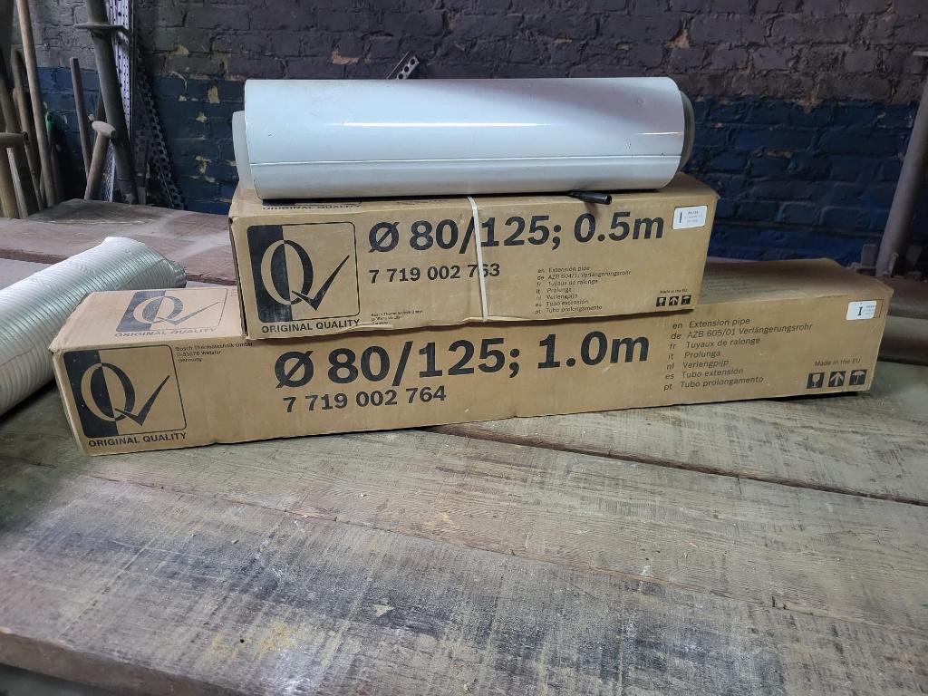 afvoerpijp 80/125, Doe-het-zelf en Bouw, Ophalen, Nieuw, Cv-ketel of Combi-ketel