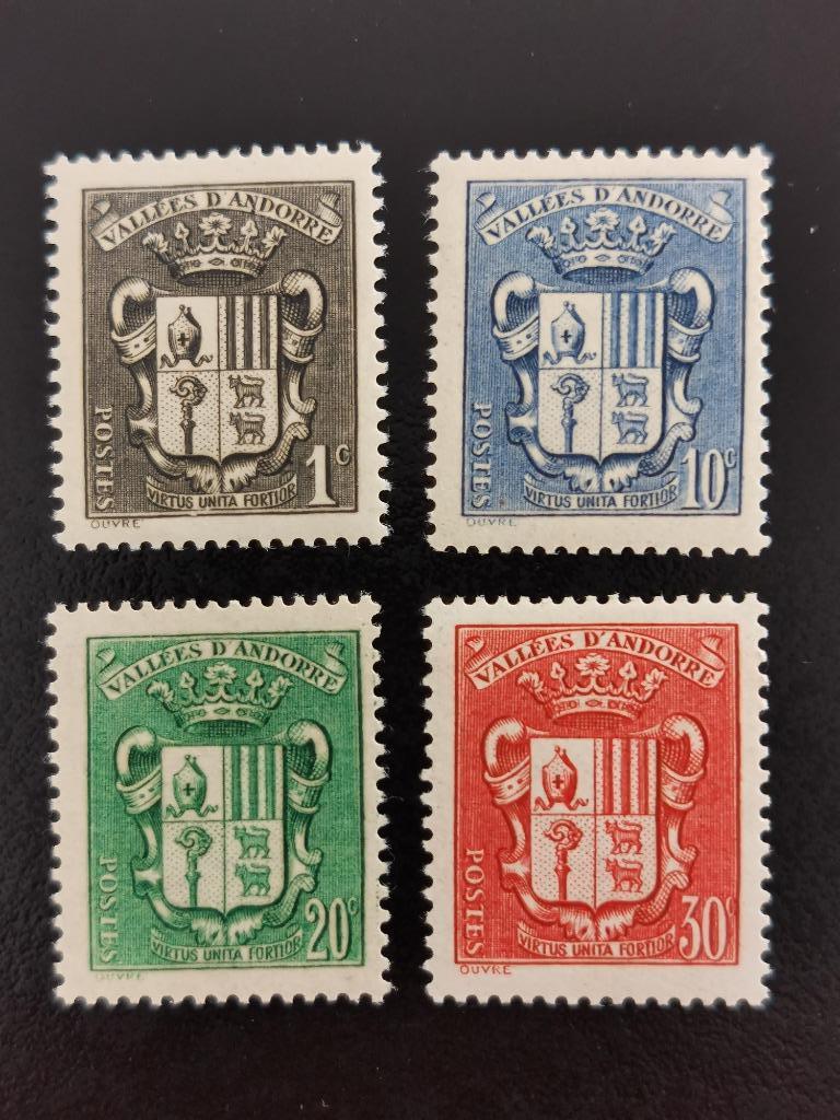 Frans Andorra 1936 / 38 - wapenschild **, Ophalen of Verzenden, Postfris