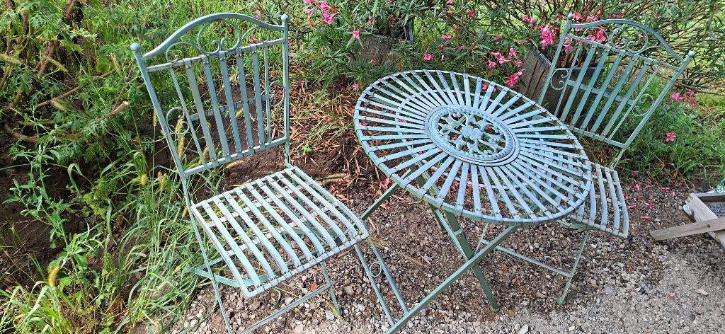 Tuinset bistroset, Tuin en Terras, Overige materialen, Zo goed als nieuw, Tuinset, Eettafel
