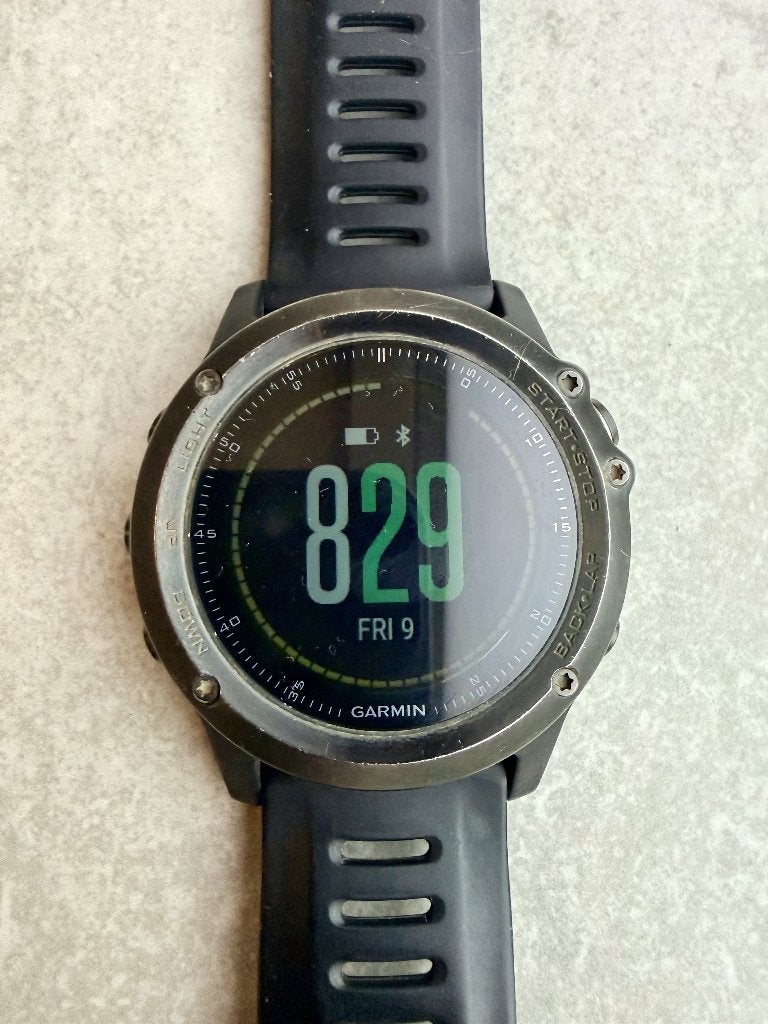 Garmin Fenix 3 HR Sapphire, Handtassen en Accessoires, Ophalen of Verzenden, Zo goed als nieuw, Waterdicht, Stappen