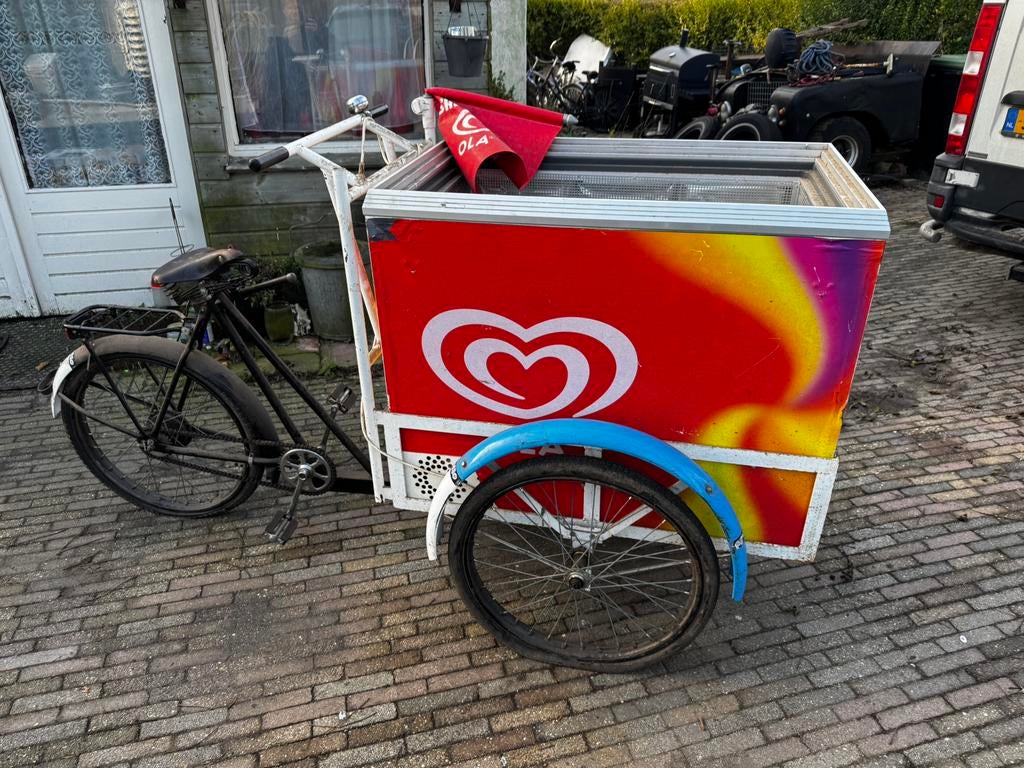 Ijs bakfiets Apollo, Fietsen en Brommers, Fietsen | Bakfietsen, Ophalen, Zo goed als nieuw